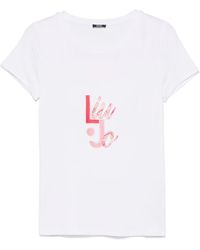 Liu Jo - T-Shirt Mit Logo-Print - Lyst
