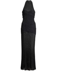 Balmain - Long Fléchage Knit Dress - Lyst