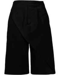 Loewe - Geplooide Katoenen Shorts - Lyst