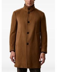 Joop! - Manteau Boutonné À Col Montant - Lyst