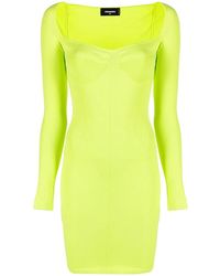 DSquared² - Long-Sleeved Mini Dress - Lyst