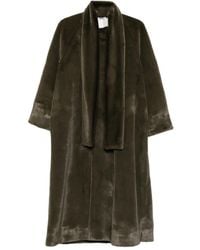 Parlor - Mantel aus Faux Fur mit Schaldetail - Lyst