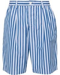 Marni - Striped Cotton Bermuda Shorts - Lyst