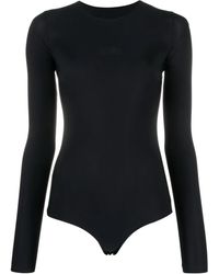 MM6 by Maison Martin Margiela - Body Met Logoprint En Lange Mouwen - Lyst
