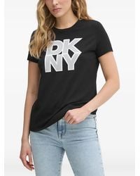 DKNY - Logo-Detail T-Shirt - Lyst