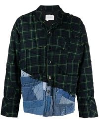 Greg Lauren - Patchwork Cotton Shirt Jacket - Lyst