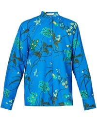 Erdem - Floral-print Open-back Shirt - Lyst