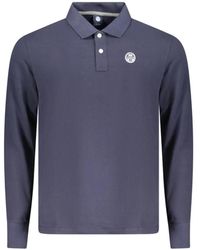 North Sails - Long-Sleeve Logo-Patch Polo Shirt - Lyst