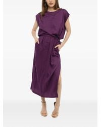 Woolrich - Drawstring-Waist Midi Dress - Lyst