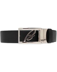 Brioni - Logo-Plaque Belt - Lyst