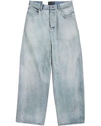 Balenciaga - Weite Denim Size Sticker Jeans - Lyst