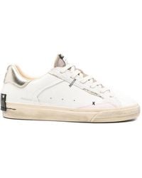 Crime London - Distressed-Effect Low-Top Sneakers - Lyst
