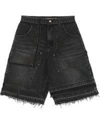 ANDERSSON BELL - Shorts Denim Con Design Patchwork - Lyst