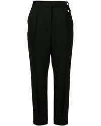 Tory Burch - Twill Crepe Trousers - Lyst