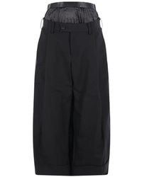 Junya Watanabe - Belt-Loop Pleated-Panel Trousers - Lyst