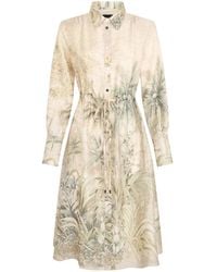 Liu Jo - Vestido midi con estampado floral - Lyst