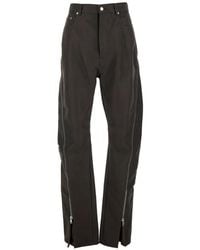 Rick Owens - Temple Bolan Banana Broek Met Ritsdetail - Lyst