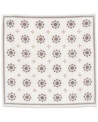 Eleventy - Floral-Pattern Pocket Square - Lyst