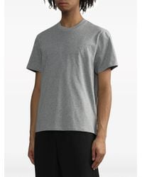 Ami Paris - T-Shirt Mit Logo-Stickerei - Lyst