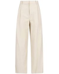 DUNST - Pleated Wide-Leg Trousers - Lyst