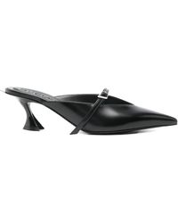 Mugler - 70Mm Leather Heeled Sandals - Lyst