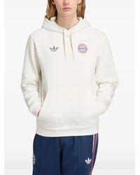 adidas - Bayern München Logo-Print Hoodie - Lyst