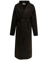 Almada Label - Mara Belted Shawl-Lapel Coat - Lyst