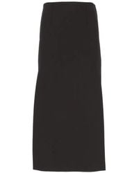 Al Duca d'Aosta - Side-Slit Pencil Midi Skirt - Lyst