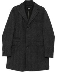 Corneliani - Manteau Boutonné À Motif Chevrons - Lyst