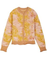 JNBY - Jacquard-Knit Cropped Cardigan - Lyst