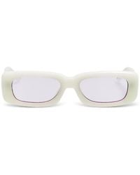 The Attico - X Linda Farrow Mini Marfa Rectangle-Frame Sunglasses - Lyst