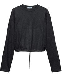 Prada - T-Shirt Con Logo A Triangolo - Lyst