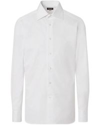 ZEGNA - Centoventimila Structured Striped Shirt - Lyst