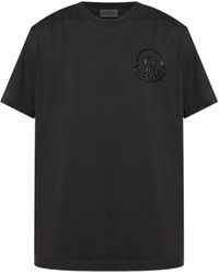 Moncler - Camiseta con logo en relieve - Lyst