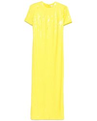MSGM - Maxikleid Mit Pailletten - Lyst
