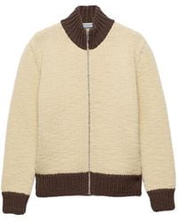 Prada - Wollen Vest Met Rits - Lyst