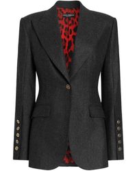 Dolce & Gabbana - Turlington Single-Breasted Jacket - Lyst