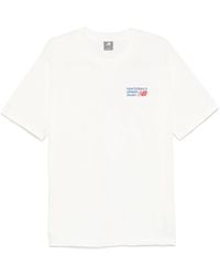 New Balance - T-Shirt ATHLETICS PREMIUM LOGO - Lyst