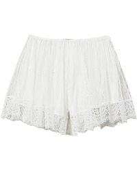 Twinset - Lace-Overlay Shorts - Lyst