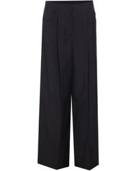 Fendi - Broek Met Geplooide Voorkant - Lyst