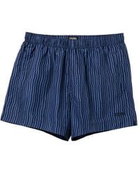 ZEGNA - Striped Swim Shorts - Lyst