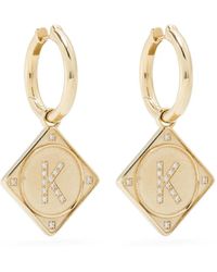 Lauren Rubinski - Bruno ダイヤモンド シングルピアス 14kイエローゴールド - Lyst
