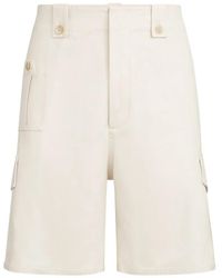 Brunello Cucinelli - Cotton Linen Bermuda Shorts - Lyst