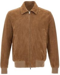 Volfagli - Marte Buccio Suede Jacket - Lyst