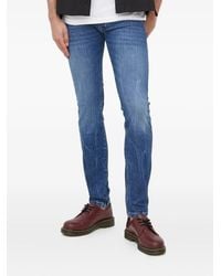 DRYKORN - Jeans Mit Leder-Patch - Lyst