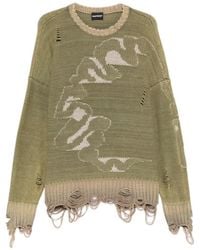 MADFRENZY - Cortex Grunge Distressed Sweater - Lyst