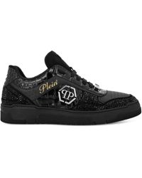 Philipp Plein - ビジュートリム レザースニーカー - Lyst