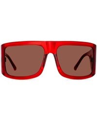 Linda Farrow - Andre Oversized-Frame Sunglasses - Lyst