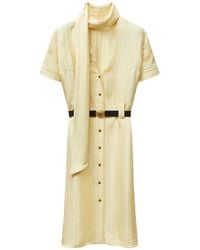 Versace - Jacquard Viscose-Silk Midi Dress - Lyst