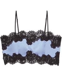 Fleur du Mal - Top mit Spitzenborte - Lyst